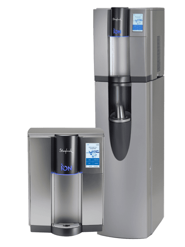 Sparkling water cooler with logo