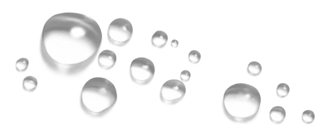 water bubbles without background