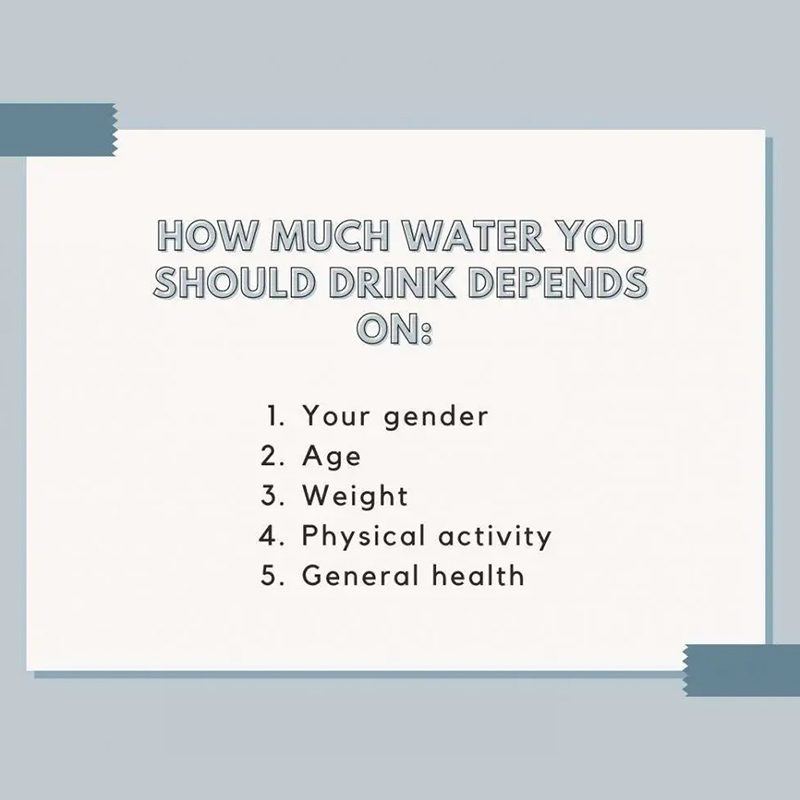 How much water you should drink depends on different steps