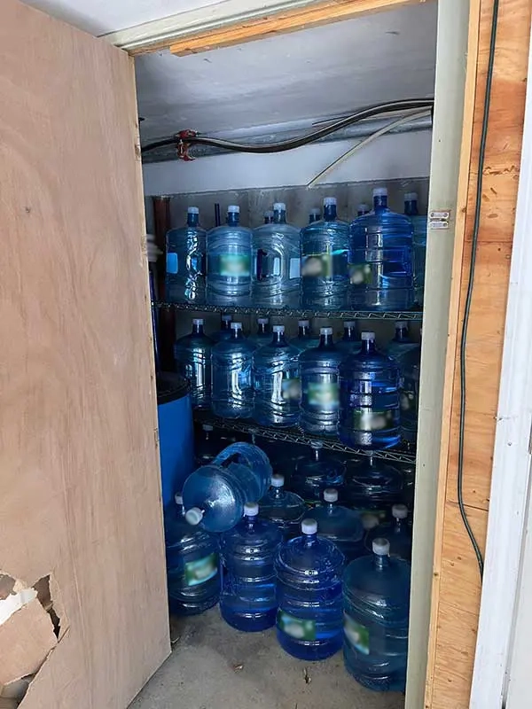 Water dispenser bottles