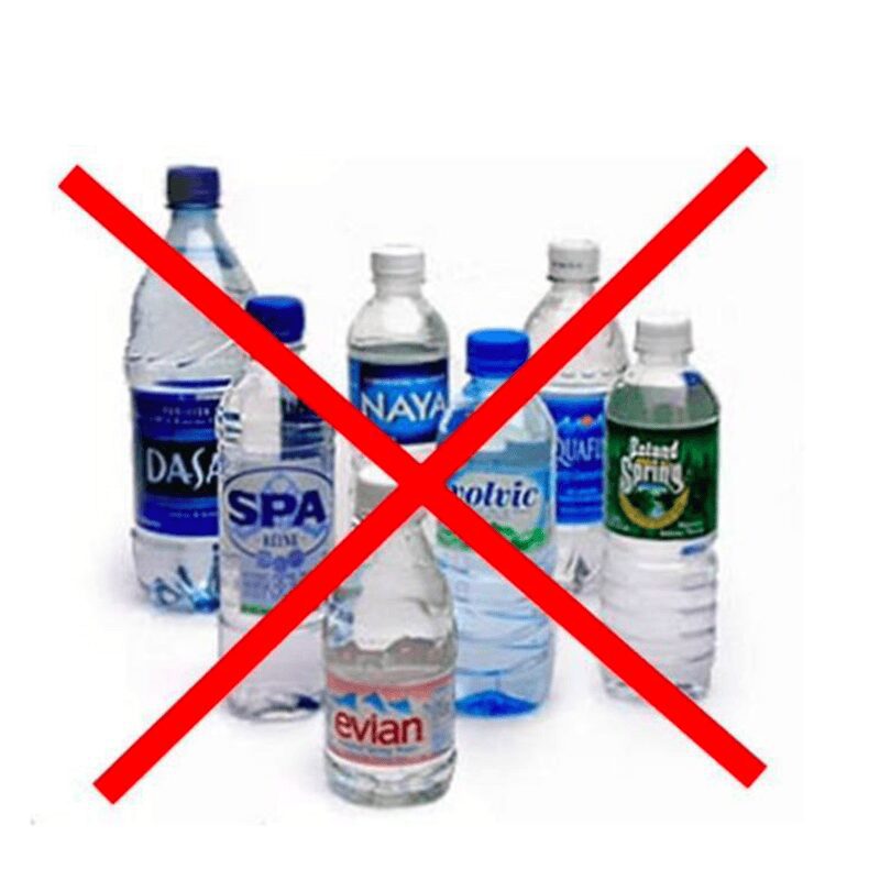 stop using disposable water bottles